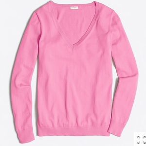 J.Crew Cotton V Neck Sweater NWT